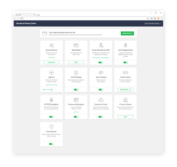Avast Secure Browser是一个私密、安全的网路浏览器，可以保护你的上网安全。